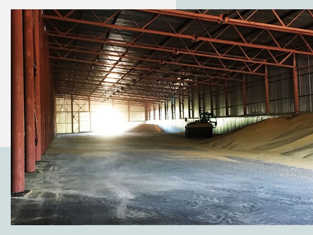 Строительство зернохранилищ в Медногорске