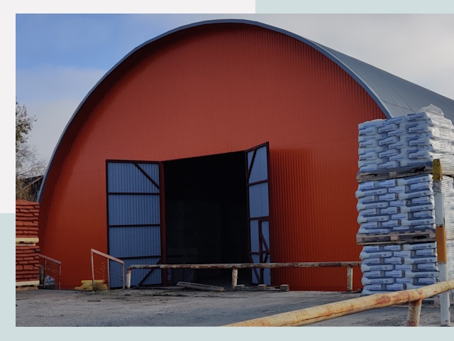 Полукруглые ангары по цене от 610 руб. в Медногорск