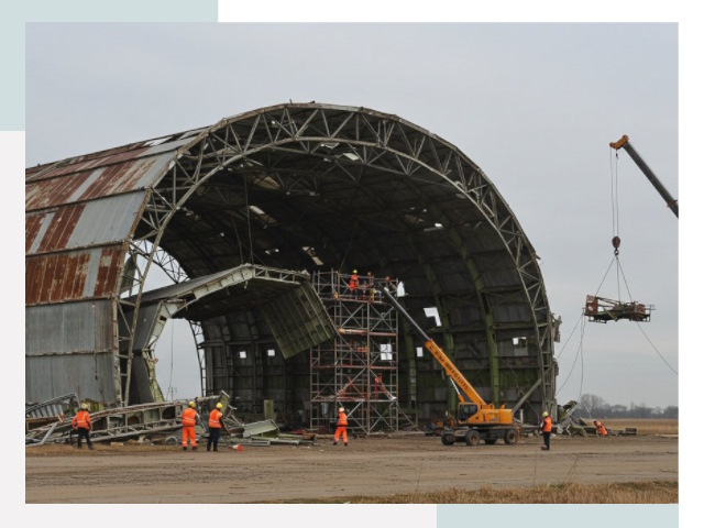 Демонтаж ангаров в Медногорске